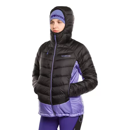 JAQUETA RULHE Trangoworld PRETA/AZUL CLARO