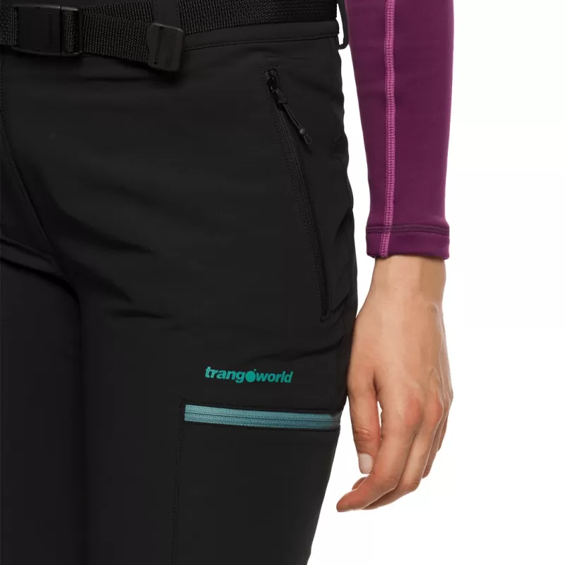 Trangoworld PANT. LARGO VIVIER NEGRO