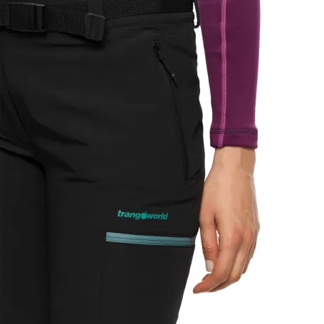 Trangoworld PANT. LARGO VIVIER NEGRO
