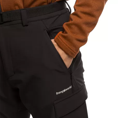 Trangoworld PANT. LARGO ZAGORA NEGRO
