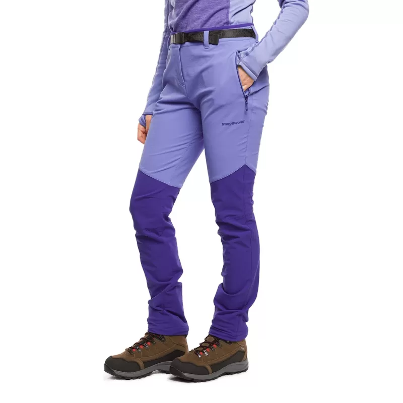 Calças compridas Trangoworld em azul/azul escuro