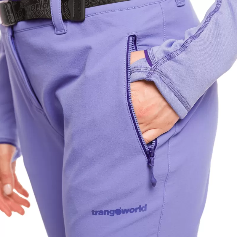 Calças compridas Trangoworld em azul/azul escuro