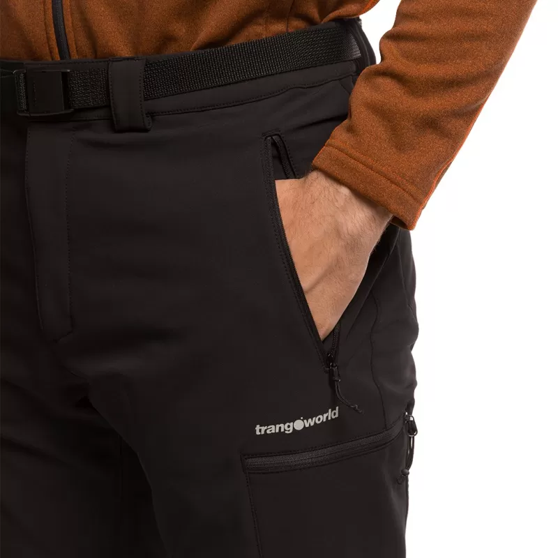 Trangoworld PANT. LARGO RAMLIA NEGRO