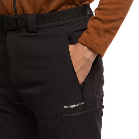Trangoworld PANT. LARGO RAMLIA NEGRO