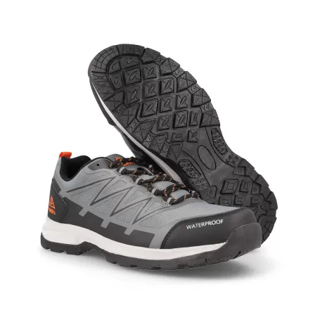 Calçado de caminhada masculino Paredes Velefique cinza durável + mochila grátis