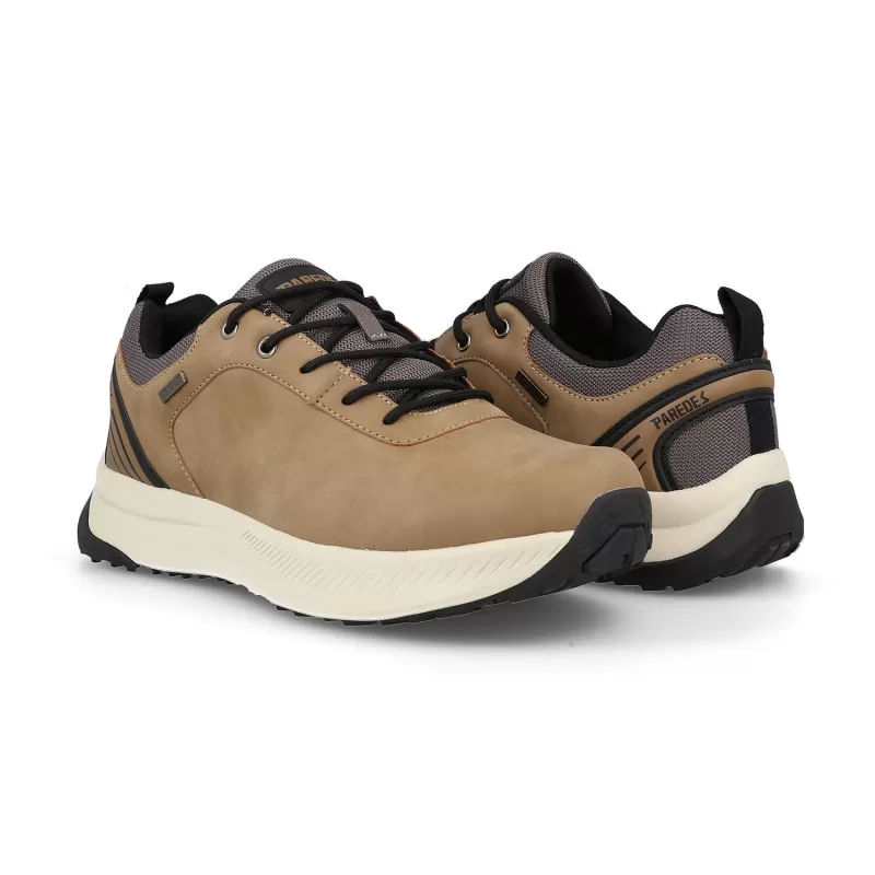 Calçado de caminhada leve masculino Paredes com argolas marrons
