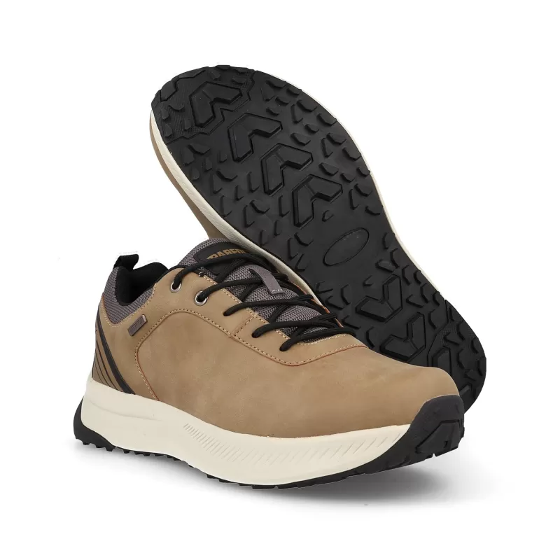 Calçado de caminhada leve masculino Paredes com argolas marrons