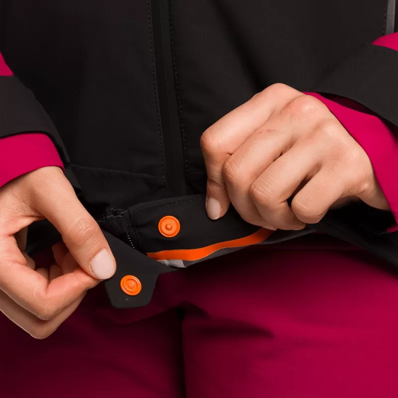 JAQUETA Trangoworld RUBY PRETA/ROSA