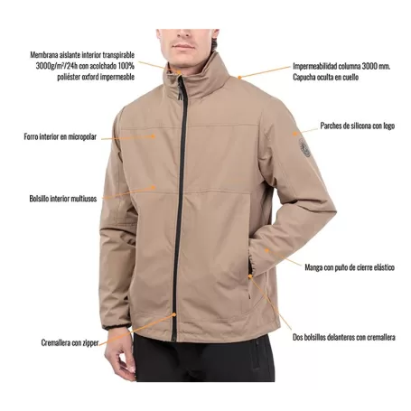 Chaqueta Alphadventure Cowel Corteza