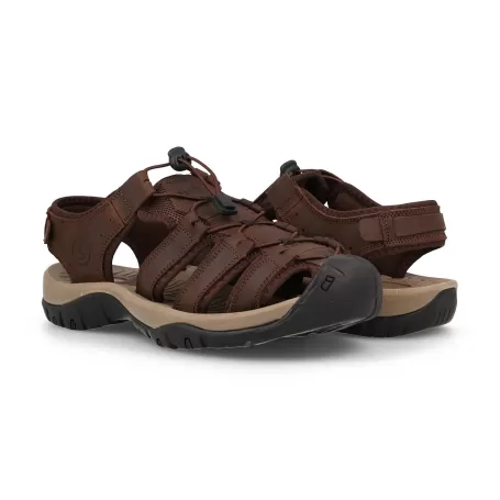 Paredes Sandalias outdoor hombre Ayuelas marrón oscuro