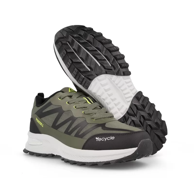 Sapatos de trekking masculinos Paredes Noval cáqui