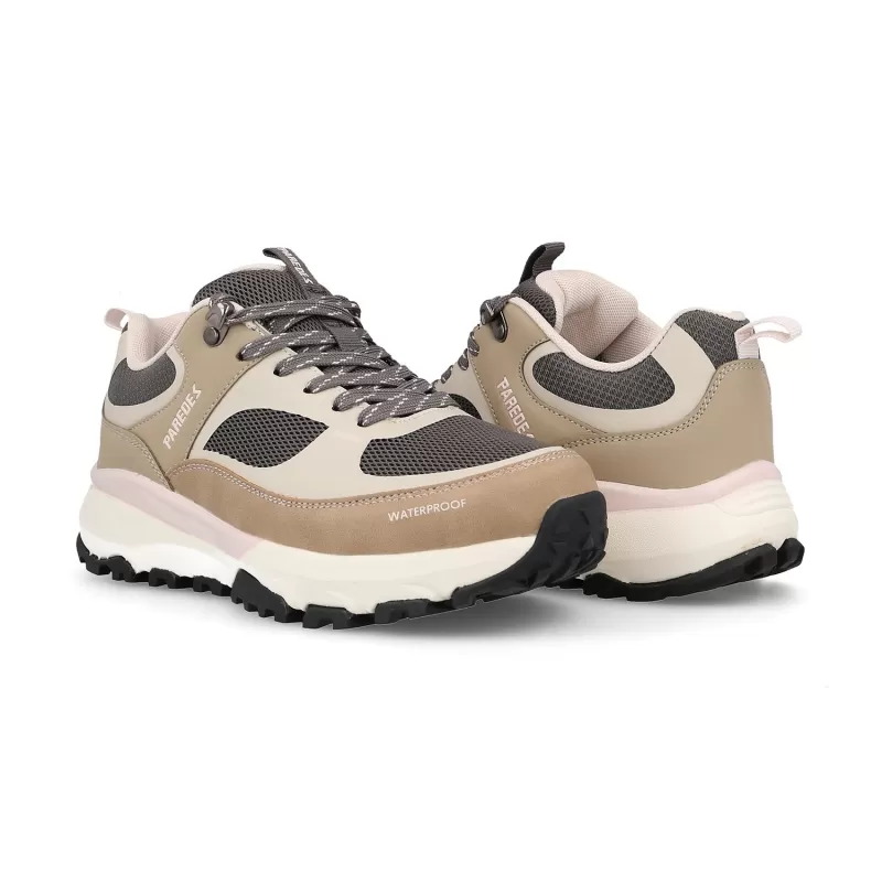Calçado de trekking feminino Paredes Adai, castanho