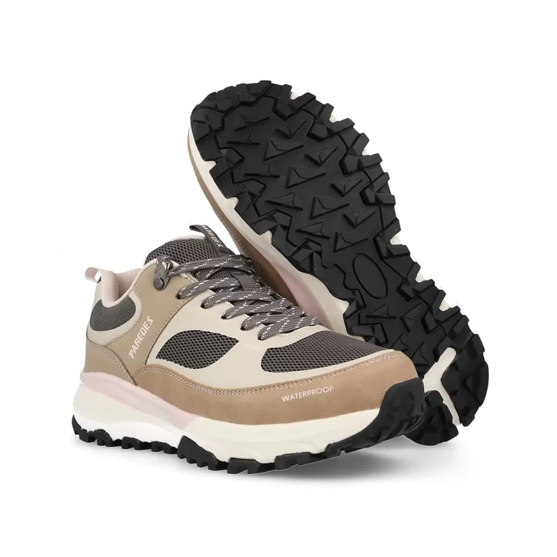 Calçado de trekking feminino Paredes Adai, castanho