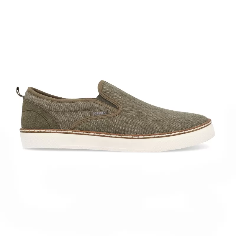 Paredes Zapatillas casual hombre Hoyuelos kaki Kaki Paredes Zapatillas casual hombre Hoyuelos kaki Kaki
