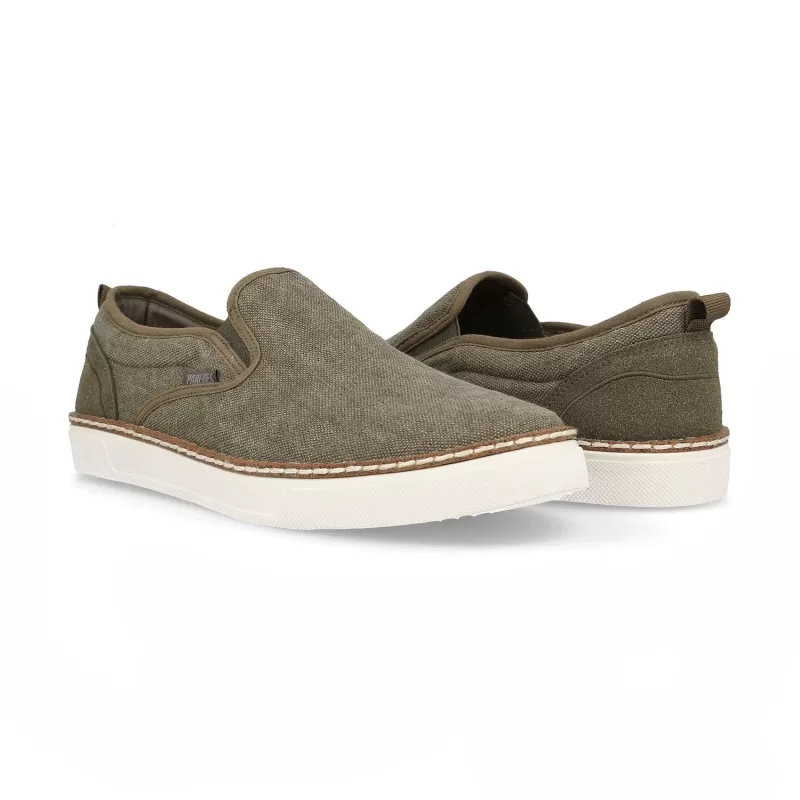 Paredes Zapatillas casual hombre Hoyuelos kaki