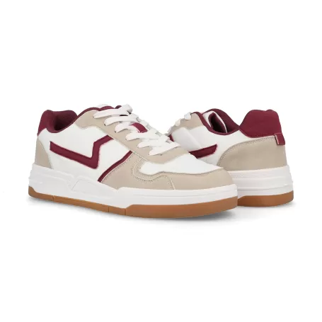 Paredes Zapatillas casual hombre Guinate burdeos
