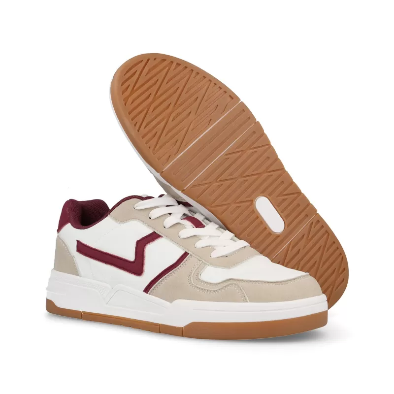 Paredes Zapatillas casual hombre Guinate burdeos