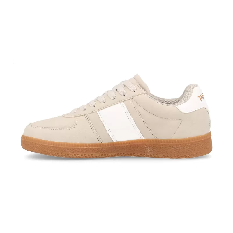 Tênis Casual Feminino Paredes Aregume bege