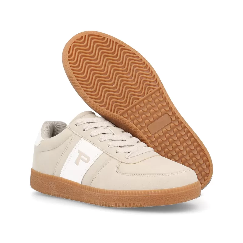 Tênis Casual Feminino Paredes Aregume bege