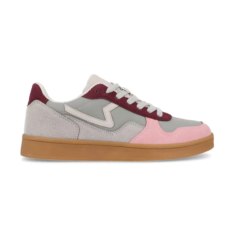 Tênis casual feminino Paredes Nuarbe em cinza Tênis casual feminino Paredes Nuarbe em cinza