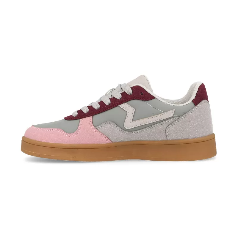 Tênis casual feminino Paredes Nuarbe em cinza