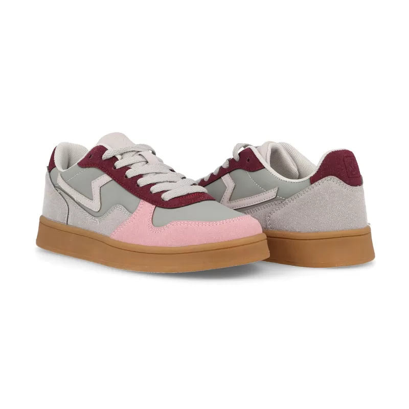 Tênis casual feminino Paredes Nuarbe em cinza