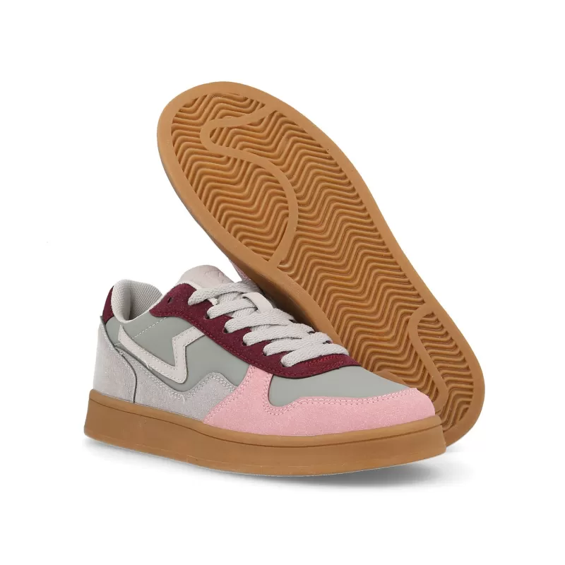 Tênis casual feminino Paredes Nuarbe em cinza