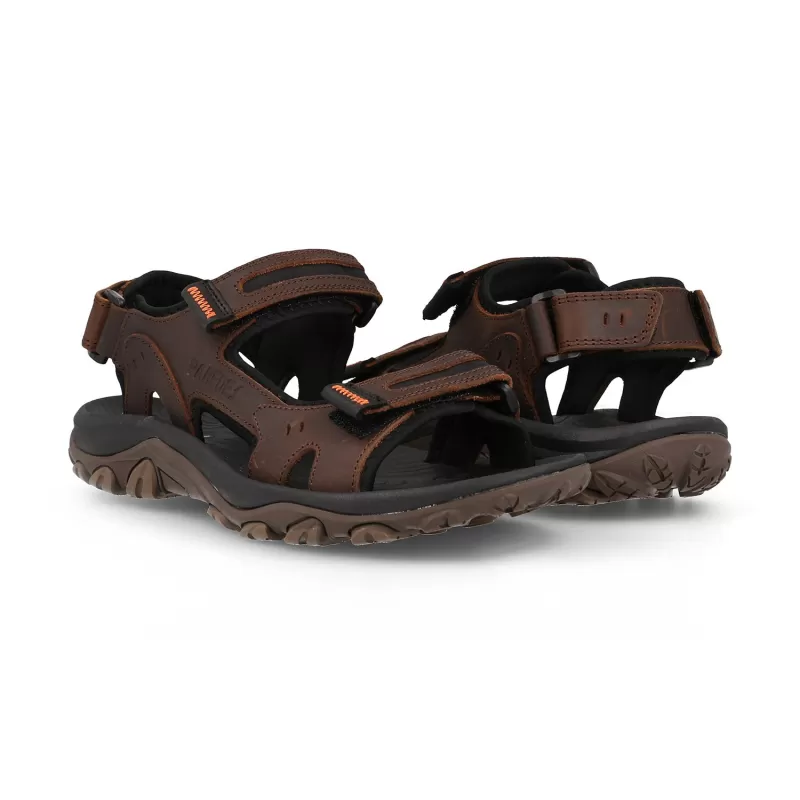 Paredes Sandalias outdoor hombre Arcos marrón oscuro
