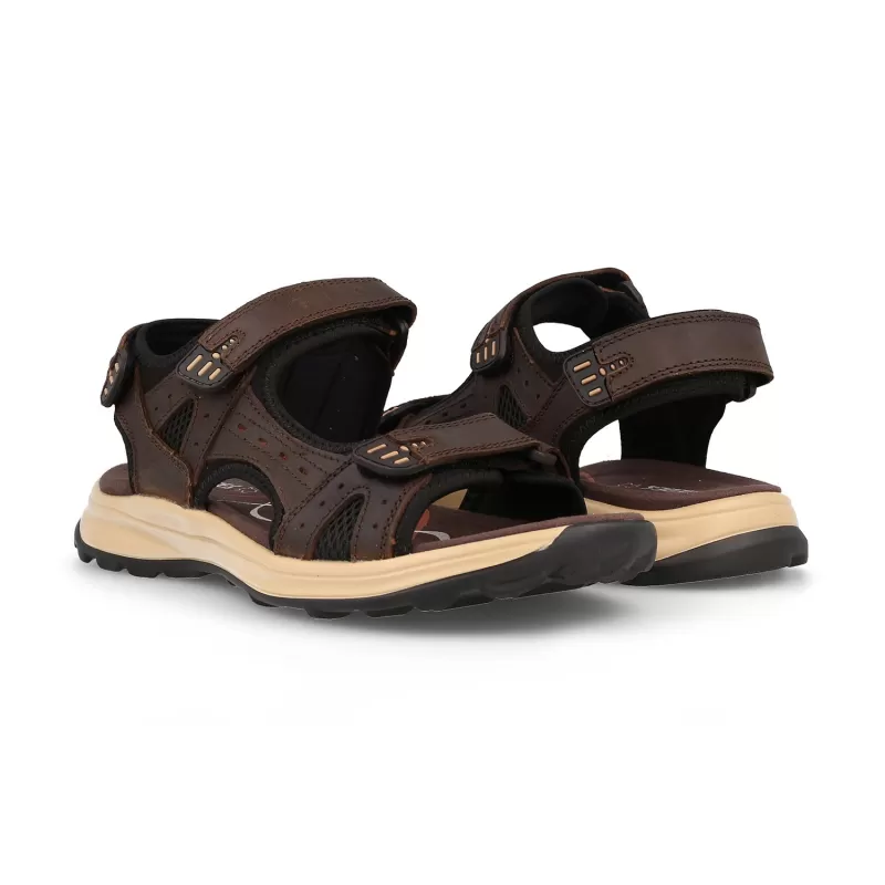 Paredes Sandalias outdoor hombre Adelán marrón oscuro