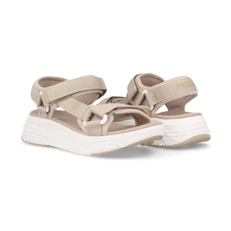 Sandálias casuais femininas Paredes Bada Bege