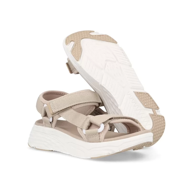 Sandálias casuais femininas Paredes Bada Bege