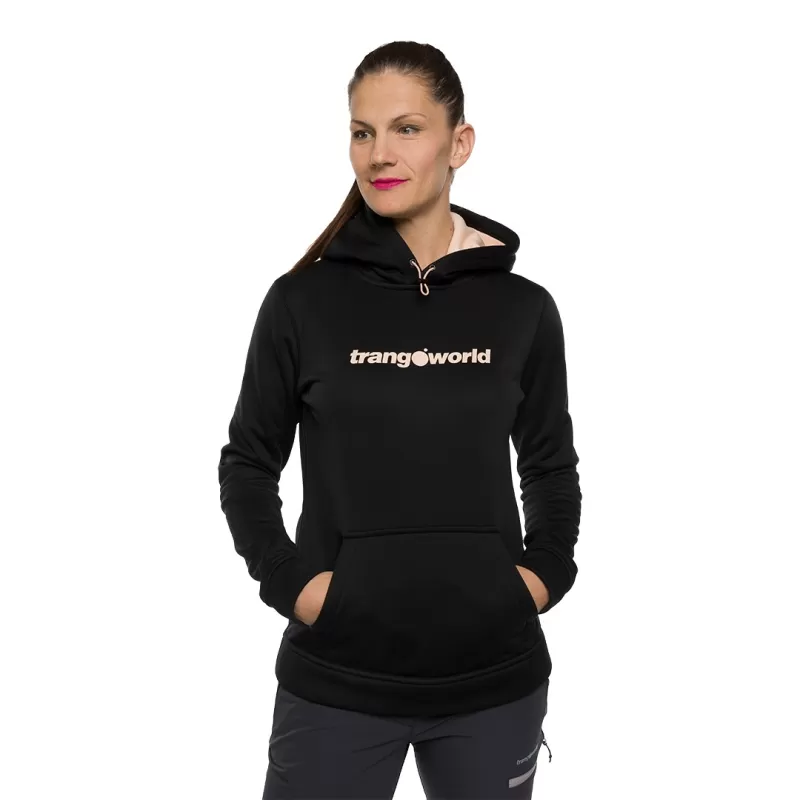 Moletom Trangoworld Poppi Preto/Rosa