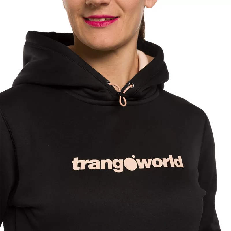 Moletom Trangoworld Poppi Preto/Rosa