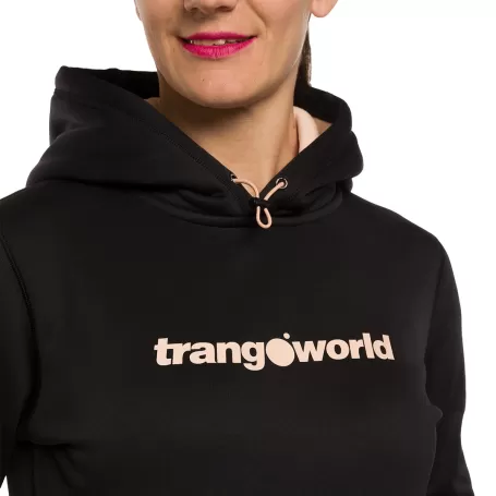 Moletom Trangoworld Poppi Preto/Rosa