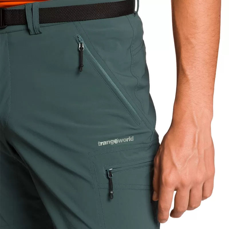 Trangoworld PANT. CORTO BRUNNER AZUL VERDOSO