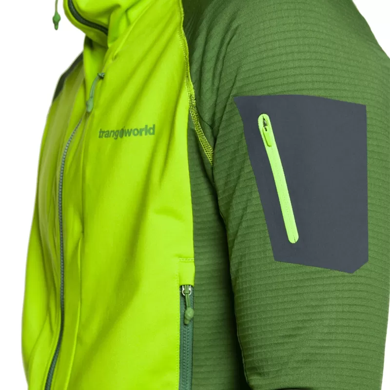 JAQUETA Trangoworld MONTRO LIMA/VERDE ESCURO