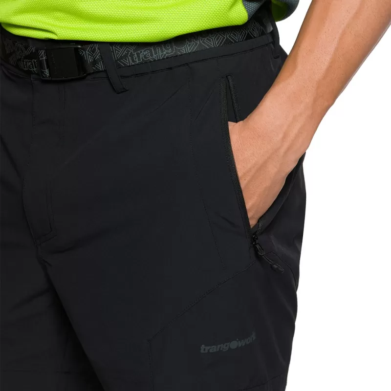 Trangoworld PANT. CORTO ALLO DF NEGRO