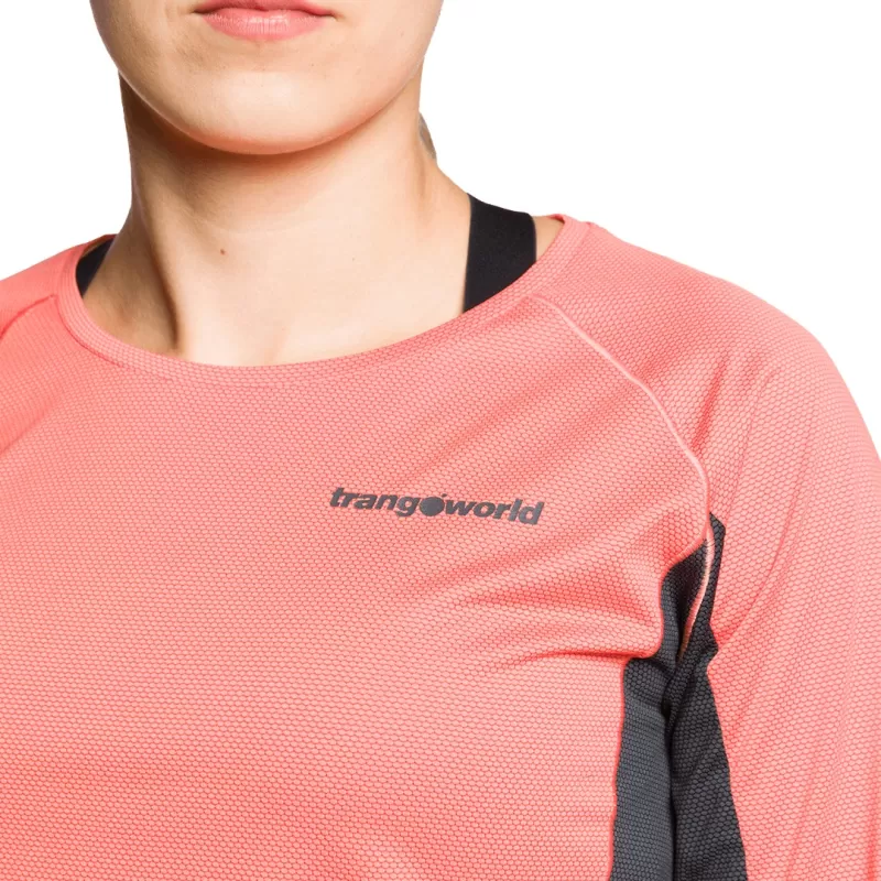 Trangoworld CAMISETA SARDALA CORAL/ANTRACITA