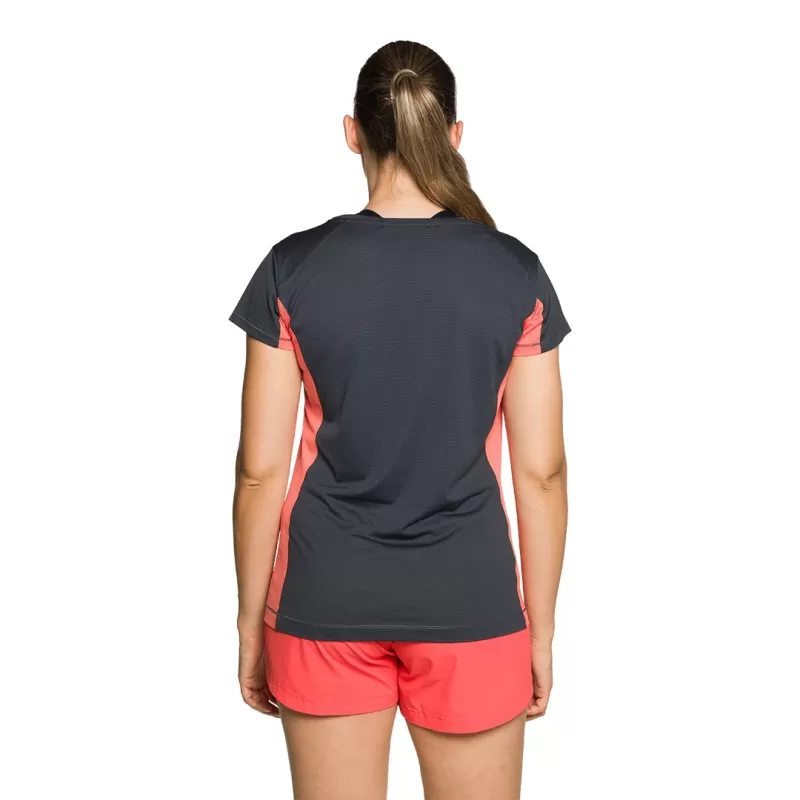 Camiseta Trangoworld RUENTE ANTRACITE/CORAL