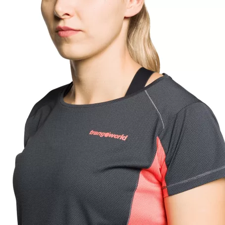 Camiseta Trangoworld RUENTE ANTRACITE/CORAL