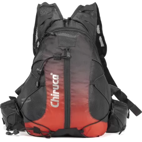 MOCHILA DE TRILHA CHIRUCA 11L PRETA-VERMELHA MOCHILA DE TRILHA CHIRUCA 11L PRETA-VERMELHA