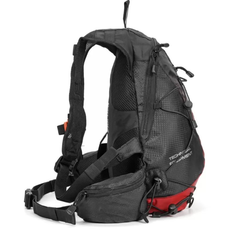 MOCHILA DE TRILHA CHIRUCA 11L PRETA-VERMELHA