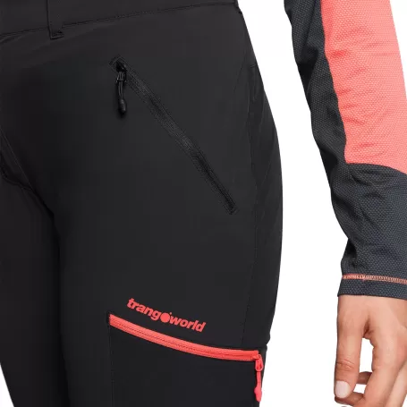 Trangoworld PANT. LARGO MALAREN DF NEGRO