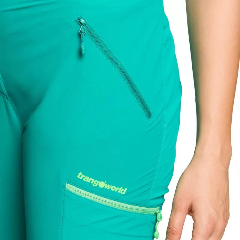 Trangoworld PANT. LARGO MALAREN DF VERDE