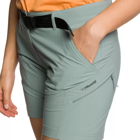 Trangoworld PANT. CORTO YITTU DF GRIS AZULADO