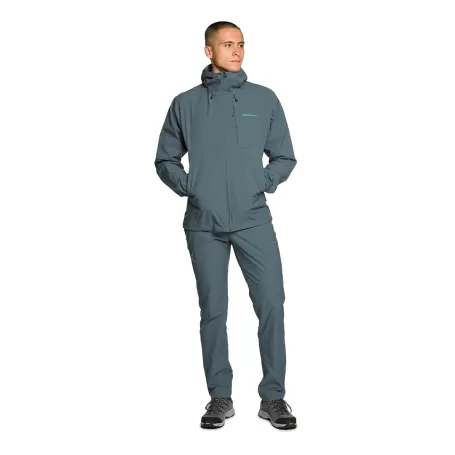 Trangoworld CHAQUETA CAICOS AZUL VERDOSO