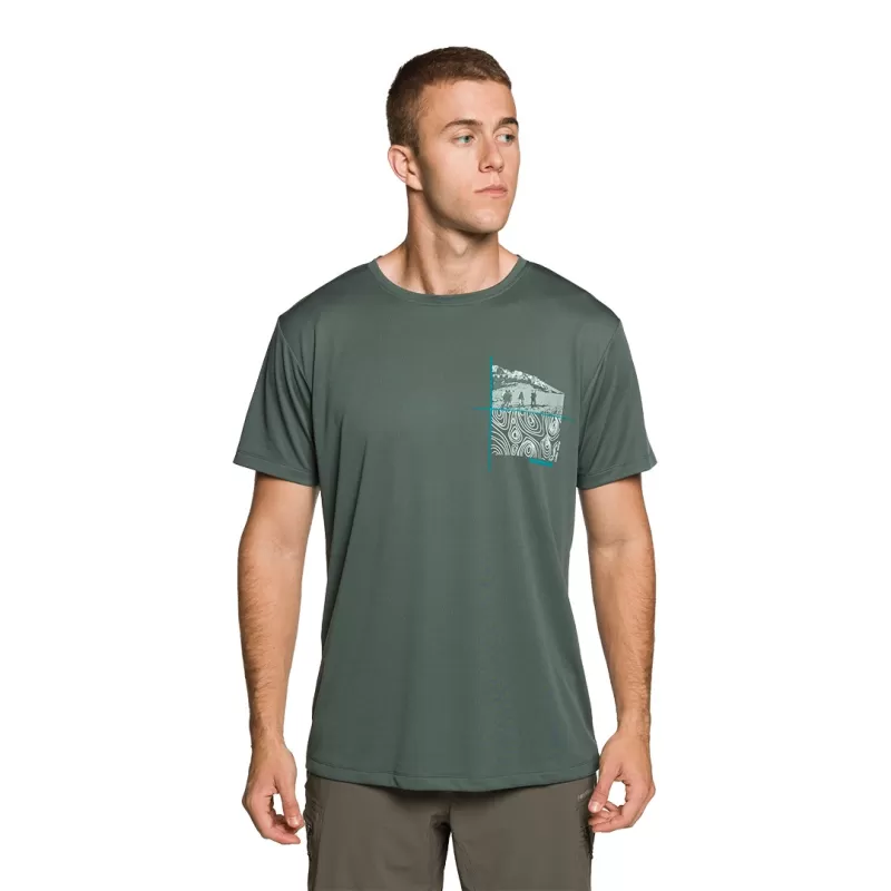 CAMISETA Trangoworld DZUKO AZUL-ESVERDEADO