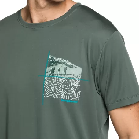 CAMISETA Trangoworld DZUKO AZUL-ESVERDEADO