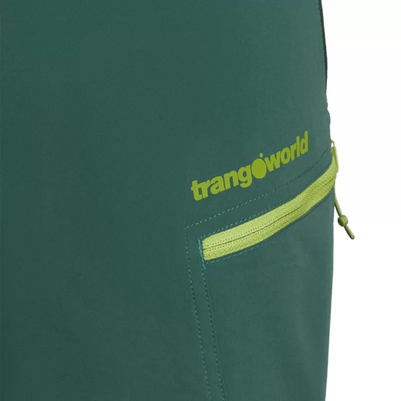 Trangoworld PANTALÓN CORTO VERGES 001 VERDE OSCURO