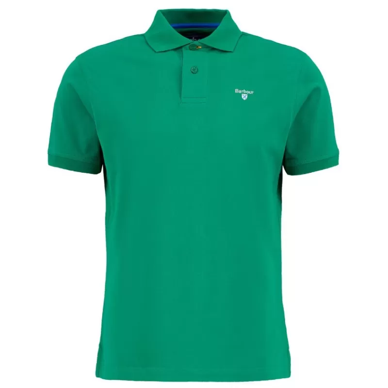 Polo Esportivo Barbour Verde brilhante